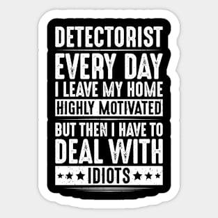 Detectorist Metal Detecting Metal Detector Sticker